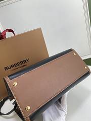 Burberry Title-Tyler Handbag Smooth Two-Tone Calfskin Leather Black - 32x15x25cm - 2
