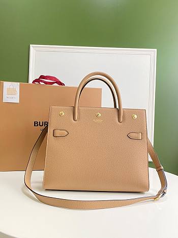 Burberry Title-Tyler Handbag grained leather Beige - 32x15x25cm