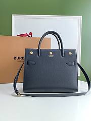 Burberry Title-Tyler Handbag grained leather Black - 32x15x25cm - 1