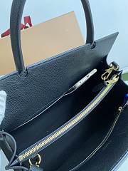 Burberry Title-Tyler Handbag grained leather Black - 32x15x25cm - 4