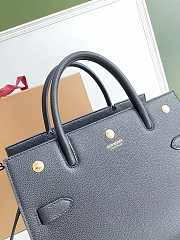 Burberry Title-Tyler Handbag grained leather Black - 32x15x25cm - 3