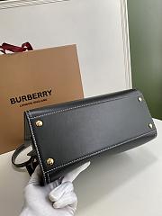 Burberry Title-Tyler Handbag Smooth Two-Tone Calfskin Leather Black/White - 32x15x25cm - 6