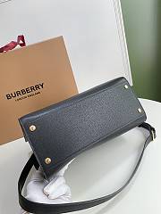 Burberry Title-Tyler Handbag Smooth Two-Tone Calfskin Leather Black/White - 32x15x25cm - 5