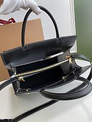 Burberry Title-Tyler Handbag Smooth Two-Tone Calfskin Leather Black/White - 32x15x25cm - 3