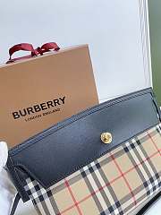 Burberry Society-Cerdy Clutch Bag Two-Tone Leather Black - 31 x 7 x 18cm - 6