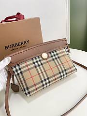 Burberry Society-Cerdy Clutch Bag Two-Tone Leather Brown - 31 x 7 x 18cm - 2