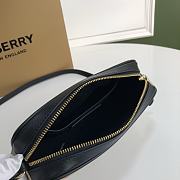 Burberry Camera Bag Tanned Leather Trim Black – 23x4.7x13cm - 6