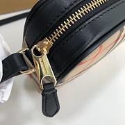 Burberry Camera Bag Tanned Leather Trim Black – 23x4.7x13cm - 3