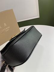 Burberry Buckle Bag Grain Leather Black – 6102 - 21x7.5x17cm - 5