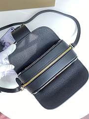 Burberry Buckle Bag Grain Leather Black – 6102 - 21x7.5x17cm - 2