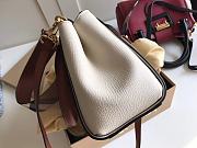 Burberry Buckle Handbag Mellow Grained White White – 7971 - 23 x 14 x 19cm - 4