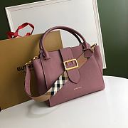 Burberry Buckle Handbag Mellow Grained Pink – 0221 – 30x17.5x27.5cm - 1