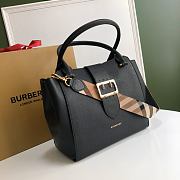 Burberry Buckle Handbag Mellow Grained Black – 0221 – 30x17.5x27.5cm - 5