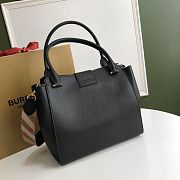 Burberry Buckle Handbag Mellow Grained Black – 0221 – 30x17.5x27.5cm - 2