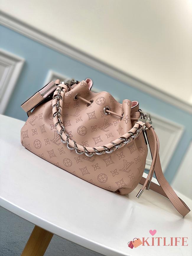 Louis Vuitton Muria Bucket Bag Calfskin Monogram Pink - M55798 - 25.0 x 25.0 x 20.0 cm - 1