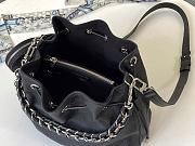 Louis Vuitton Muria Bucket Bag Calfskin Monogram Black - M55798 - 25.0 x 25.0 x 20.0 cm - 6