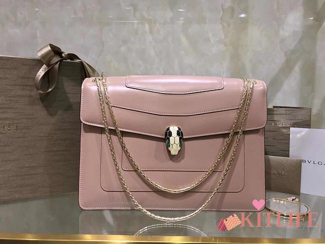 Bvlgari Serpenti Forever Shoulder Bag Pink – 35362 – 28x19x8cm - 1