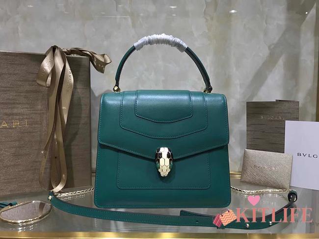 Bvlgari Serpenti Forever Crossbody Bag Green  – 38329 – 20x16x9cm - 1