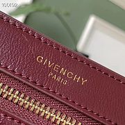 Givenchy Diamond Quilted Pocket Crossbody Burgundy – 0168 - 22x13x7cm  - 2