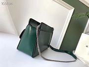 Givenchy Diamond Quilted Pocket Crossbody Green Silver Hardware – 0168 - 22x13x7cm  - 6