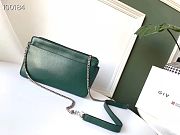 Givenchy Diamond Quilted Pocket Crossbody Green Silver Hardware – 0168 - 22x13x7cm  - 5