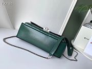 Givenchy Diamond Quilted Pocket Crossbody Green Silver Hardware – 0168 - 22x13x7cm  - 4