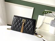 Givenchy GEM Bag In Diamond Quilted Leather Black – 29921 – 28x19x3cm  - 1