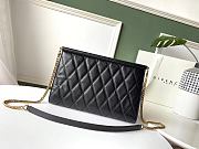 Givenchy GEM Bag In Diamond Quilted Leather Black – 29921 – 28x19x3cm  - 5