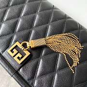 Givenchy GEM Bag In Diamond Quilted Leather Black – 29921 – 28x19x3cm  - 3
