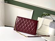 Givenchy GEM Bag In Diamond Quilted Leather Burgundy – 29921 – 28x19x3cm  - 6