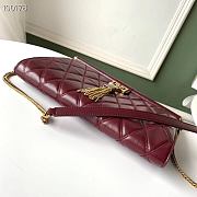 Givenchy GEM Bag In Diamond Quilted Leather Burgundy – 29921 – 28x19x3cm  - 5