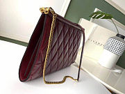 Givenchy GEM Bag In Diamond Quilted Leather Burgundy – 29921 – 28x19x3cm  - 2