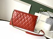 Givenchy GEM Bag In Diamond Quilted Leather Orange – 29921 – 28x19x3cm  - 5