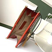 Givenchy GEM Bag In Diamond Quilted Leather Orange – 29921 – 28x19x3cm  - 4