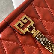 Givenchy GEM Bag In Diamond Quilted Leather Orange – 29921 – 28x19x3cm  - 3