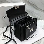 Givenchy Handbag Black Silver Hardware – 22x14x8cm  - 2