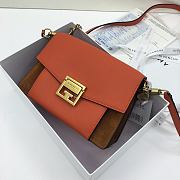 Givenchy Handbag Orange/Yellow Gold Hardware – 22x14x8cm  - 2