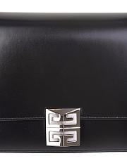 Givenchy 4G Medium Bag In Black Silver Buckle – P98895 - 16x12x6cm  - 2