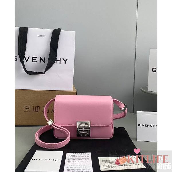 Givenchy 4G Small Bag In Pink Silver Buckle – 23823 - 16x12x6cm  - 1