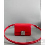 Givenchy 4G Small Bag In Red Silver Buckle – 23823 - 16x12x6cm  - 6