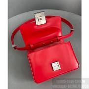 Givenchy 4G Small Bag In Red Silver Buckle – 23823 - 16x12x6cm  - 2