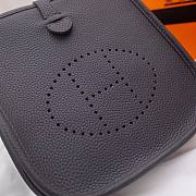 Hermes Evelyn Iron Grey Hand-sewn - 17cm - 6