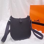 Hermes Evelyn Iron Grey Hand-sewn - 17cm - 2