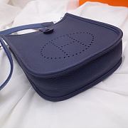 Hermes Evelyn Navy Blue Hand-sewn - 17cm - 3