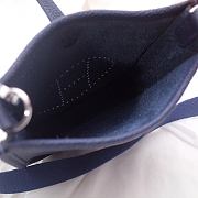 Hermes Evelyn Navy Blue Hand-sewn - 17cm - 4