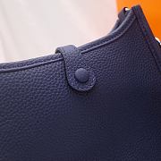 Hermes Evelyn Navy Blue Hand-sewn - 17cm - 6