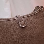Hermes Evelyn Light Gray Hand-sewn - 17cm - 2