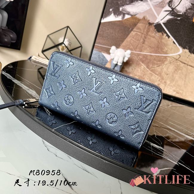 Louis Vuitton Zipper Wallet Monogram Empreinte leather - M80958 - 19.5X10cm - 1