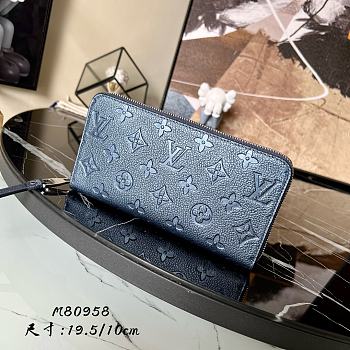 Louis Vuitton Zipper Wallet Monogram Empreinte leather - M80958 - 19.5X10cm