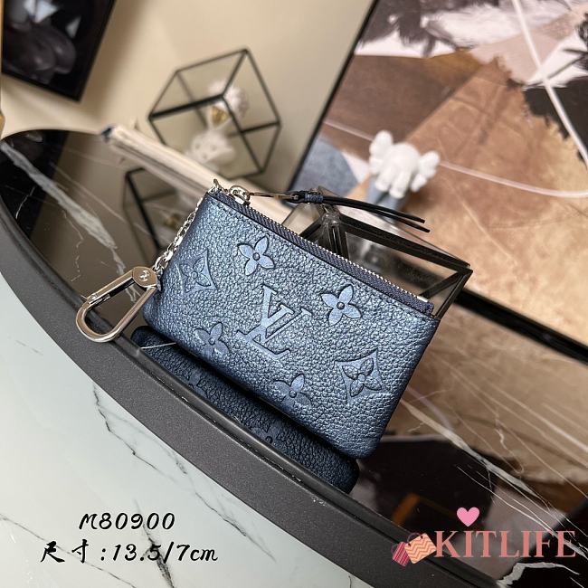 Louis Vuitton Key Pouch Monogram Empreinte leather - M80900 - 13.5 x 7 x 1.5 cm  - 1